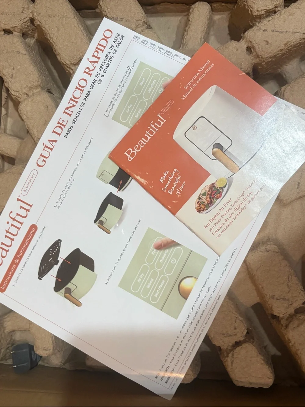 Beautiful by Drew Barrymore 6qt Air Fryer - Sage Green - Brand new! home kitchen